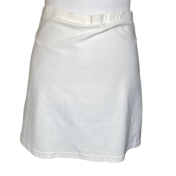 Nike Pants - Nike White Dri FIT Short Inner High- Waisted Skort Sz Medium Workout Athleisure